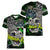 Personalized Franken Fish Women V-Neck T-Shirt Skull Fishing Green - Wonder Print Shop