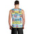 Surfing Christmas Men Tank Top Tropical Santa Let's Go Surfing - Wonder Print Shop