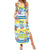 Surfing Christmas Summer Maxi Dress Tropical Santa Let's Go Surfing - Wonder Print Shop