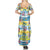 Surfing Christmas Summer Maxi Dress Tropical Santa Let's Go Surfing - Wonder Print Shop