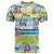 Surfing Christmas T Shirt Tropical Santa Let's Go Surfing - Wonder Print Shop