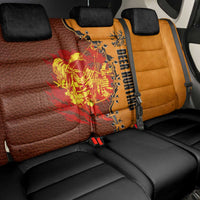 Skull Deer Hunting Back Car Seat Cover Vintage Leather Bow Hunter - Wonder Print Shop
