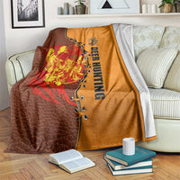 Skull Deer Hunting Blanket Vintage Leather Bow Hunter - Wonder Print Shop