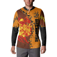 Skull Deer Hunting Button Sweatshirt Vintage Leather Bow Hunter - Wonder Print Shop