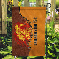 Skull Deer Hunting Garden Flag Vintage Leather Bow Hunter - Wonder Print Shop