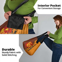 Skull Deer Hunting Grocery Bag Vintage Leather Bow Hunter - Wonder Print Shop