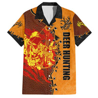 Skull Deer Hunting Hawaiian Shirt Vintage Leather Bow Hunter - Wonder Print Shop