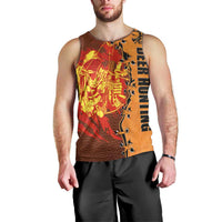 Skull Deer Hunting Men Tank Top Vintage Leather Bow Hunter - Wonder Print Shop