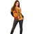 Skull Deer Hunting Off Shoulder Sweater Vintage Leather Bow Hunter - Wonder Print Shop