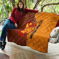 Skull Deer Hunting Quilt Vintage Leather Bow Hunter - Wonder Print Shop