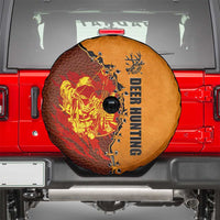 Skull Deer Hunting Spare Tire Cover Vintage Leather Bow Hunter - Wonder Print Shop
