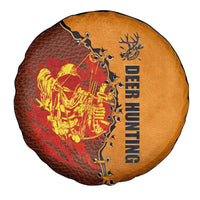 Skull Deer Hunting Spare Tire Cover Vintage Leather Bow Hunter - Wonder Print Shop