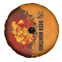 Skull Deer Hunting Spare Tire Cover Vintage Leather Bow Hunter - Wonder Print Shop