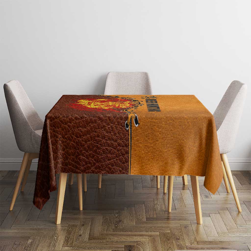 Skull Deer Hunting Tablecloth Vintage Leather Bow Hunter - Wonder Print Shop