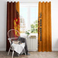Skull Deer Hunting Window Curtain Vintage Leather Bow Hunter - Wonder Print Shop