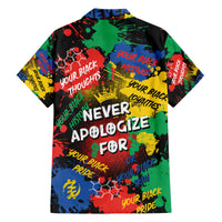 Never Apologize For Being Black Hawaiian Shirt - Wonder Print Shop