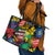 Never Apologize For Being Black Leather Tote Bag - Wonder Print Shop