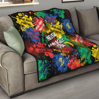 Never Apologize For Being Black Quilt - Wonder Print Shop