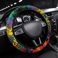 Never Apologize For Being Black Steering Wheel Cover - Wonder Print Shop