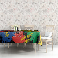 Never Apologize For Being Black Tablecloth - Wonder Print Shop