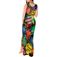 Never Apologize For Being Black Tank Maxi Dress - Wonder Print Shop