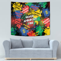 Never Apologize For Being Black Tapestry - Wonder Print Shop