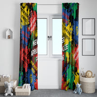 Never Apologize For Being Black Window Curtain - Wonder Print Shop