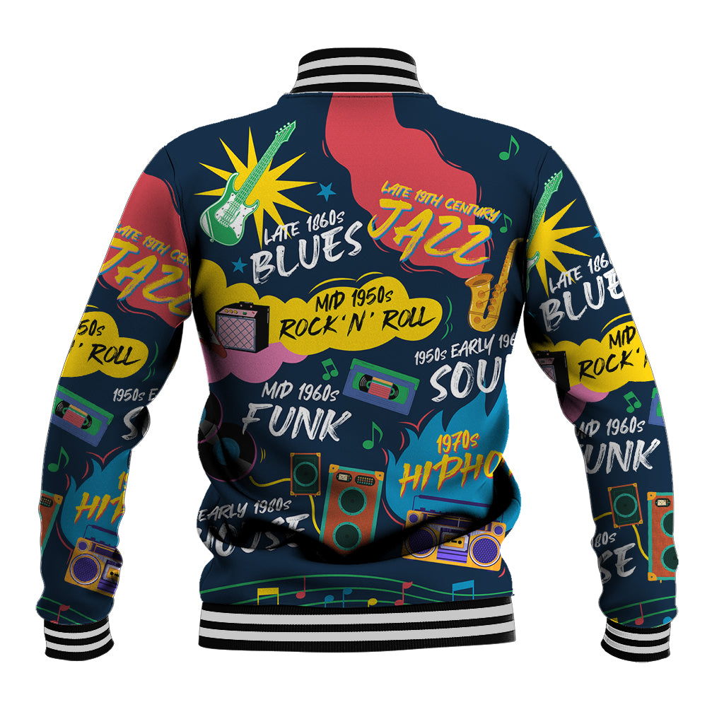 Music That Makes Us Proud African Baseball Jacket Black People - Wonder Print Shop