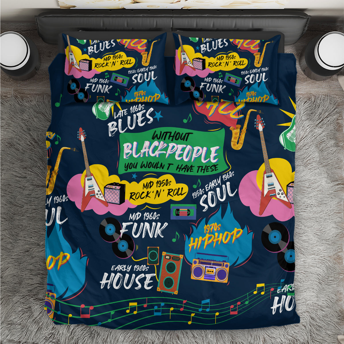 Music That Makes Us Proud African Bedding Set Black People - Wonder Print Shop