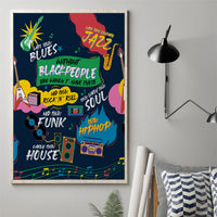 Music That Makes Us Proud African Canvas Wall Art Black People - Wonder Print Shop