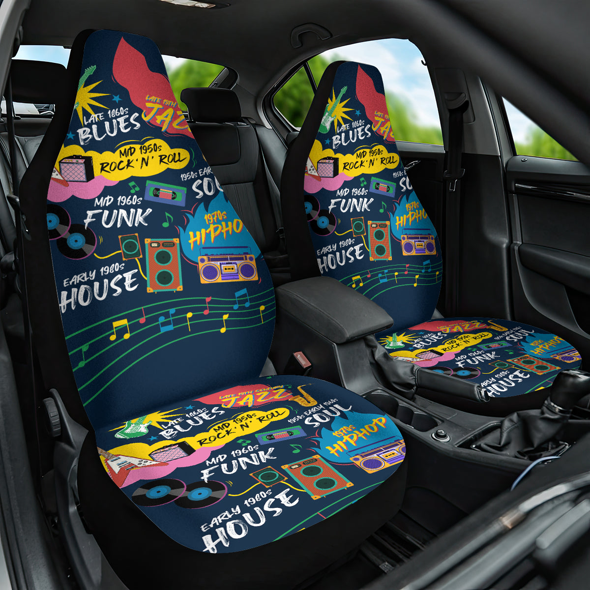 Music That Makes Us Proud African Car Seat Cover Black People - Wonder Print Shop