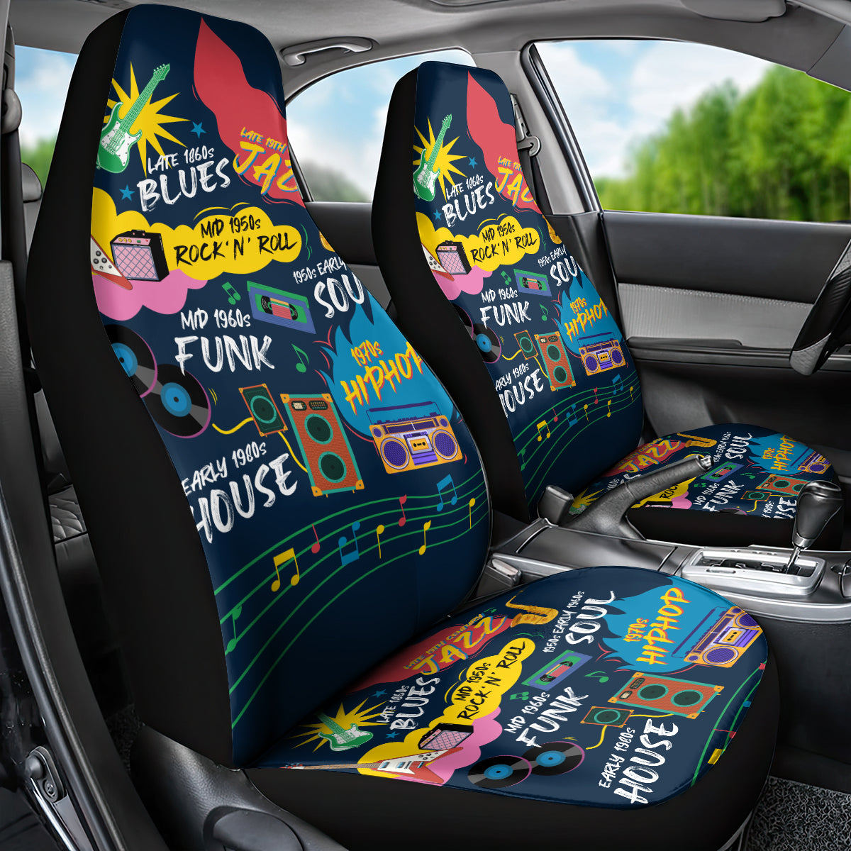 Music That Makes Us Proud African Car Seat Cover Black People - Wonder Print Shop