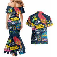 Music That Makes Us Proud African Couples Matching Mermaid Dress and Hawaiian Shirt Black People - Wonder Print Shop
