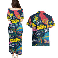 Music That Makes Us Proud African Couples Matching Puletasi and Hawaiian Shirt Black People - Wonder Print Shop