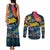 Music That Makes Us Proud African Couples Matching Tank Maxi Dress and Long Sleeve Button Shirt Black People - Wonder Print Shop