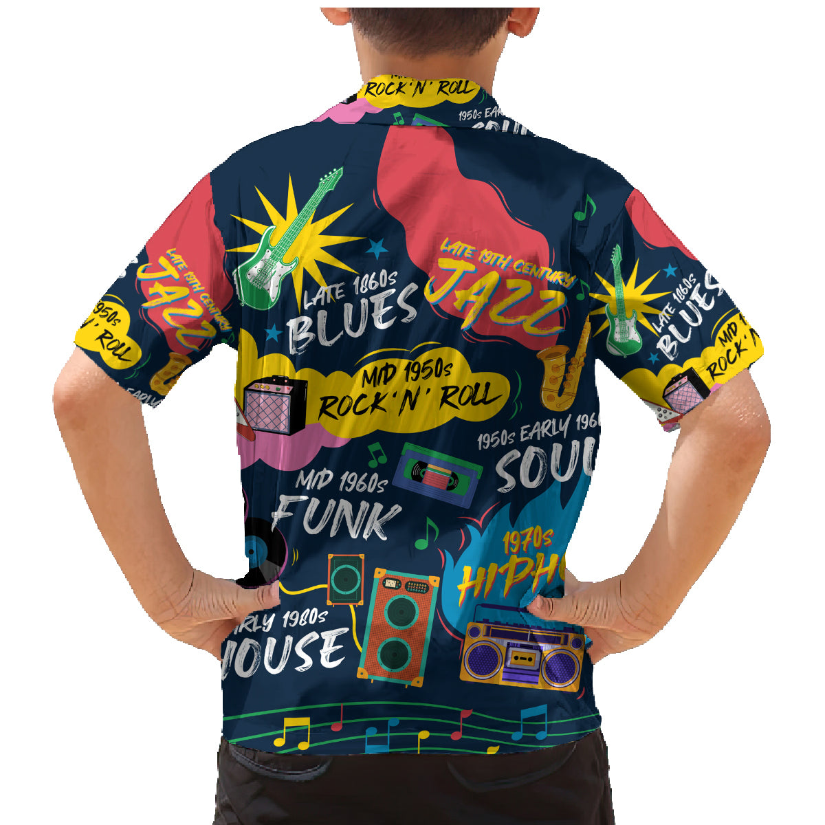 Music That Makes Us Proud African Family Matching Mermaid Dress and Hawaiian Shirt Black People - Wonder Print Shop