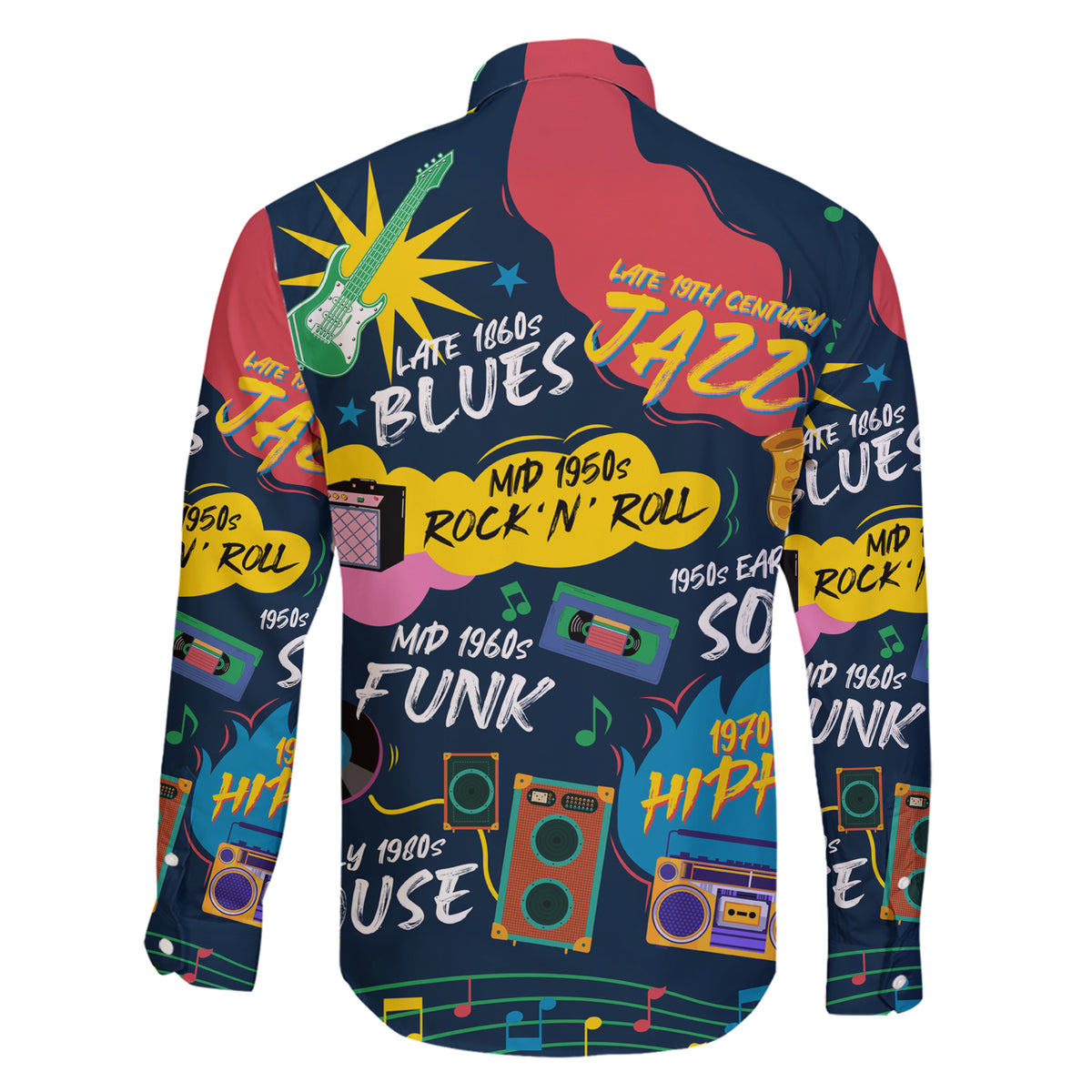 Music That Makes Us Proud African Family Matching Short Sleeve Bodycon Dress and Hawaiian Shirt Black People - Wonder Print Shop