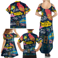 Music That Makes Us Proud African Family Matching Summer Maxi Dress and Hawaiian Shirt Black People - Wonder Print Shop