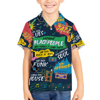 Music That Makes Us Proud African Family Matching Summer Maxi Dress and Hawaiian Shirt Black People - Wonder Print Shop