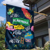 Music That Makes Us Proud African Garden Flag Black People - Wonder Print Shop