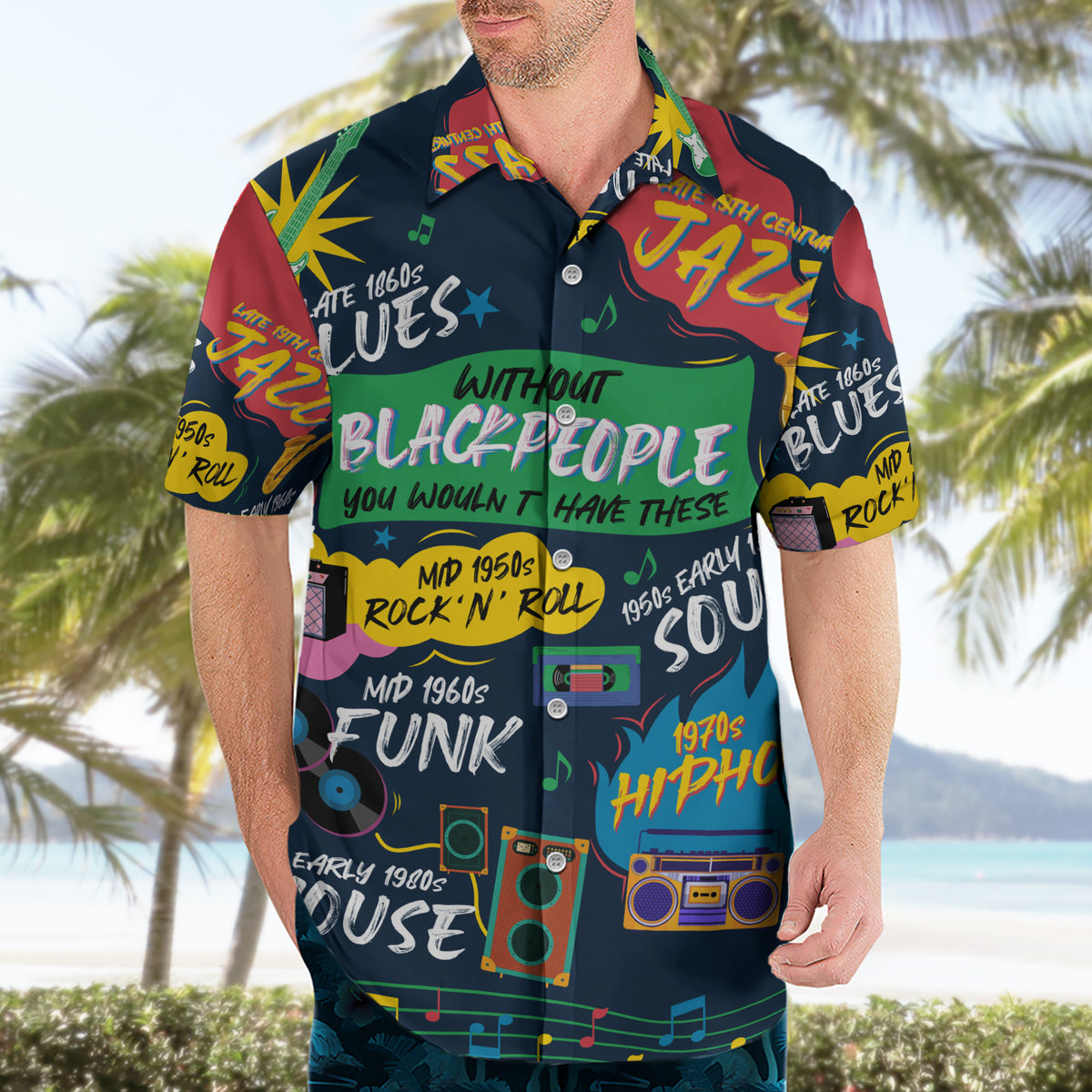 Music That Makes Us Proud African Hawaiian Shirt Black People - Wonder Print Shop