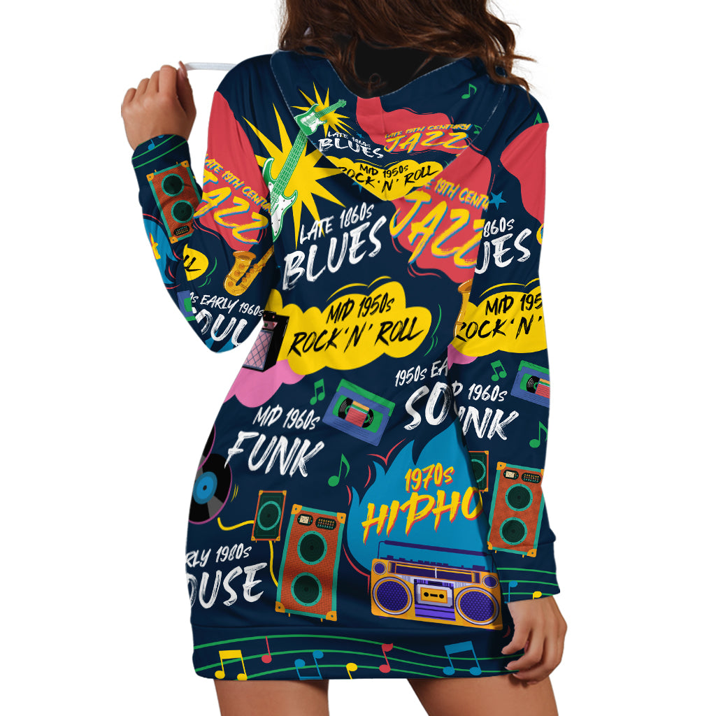 Music That Makes Us Proud African Hoodie Dress Black People - Wonder Print Shop