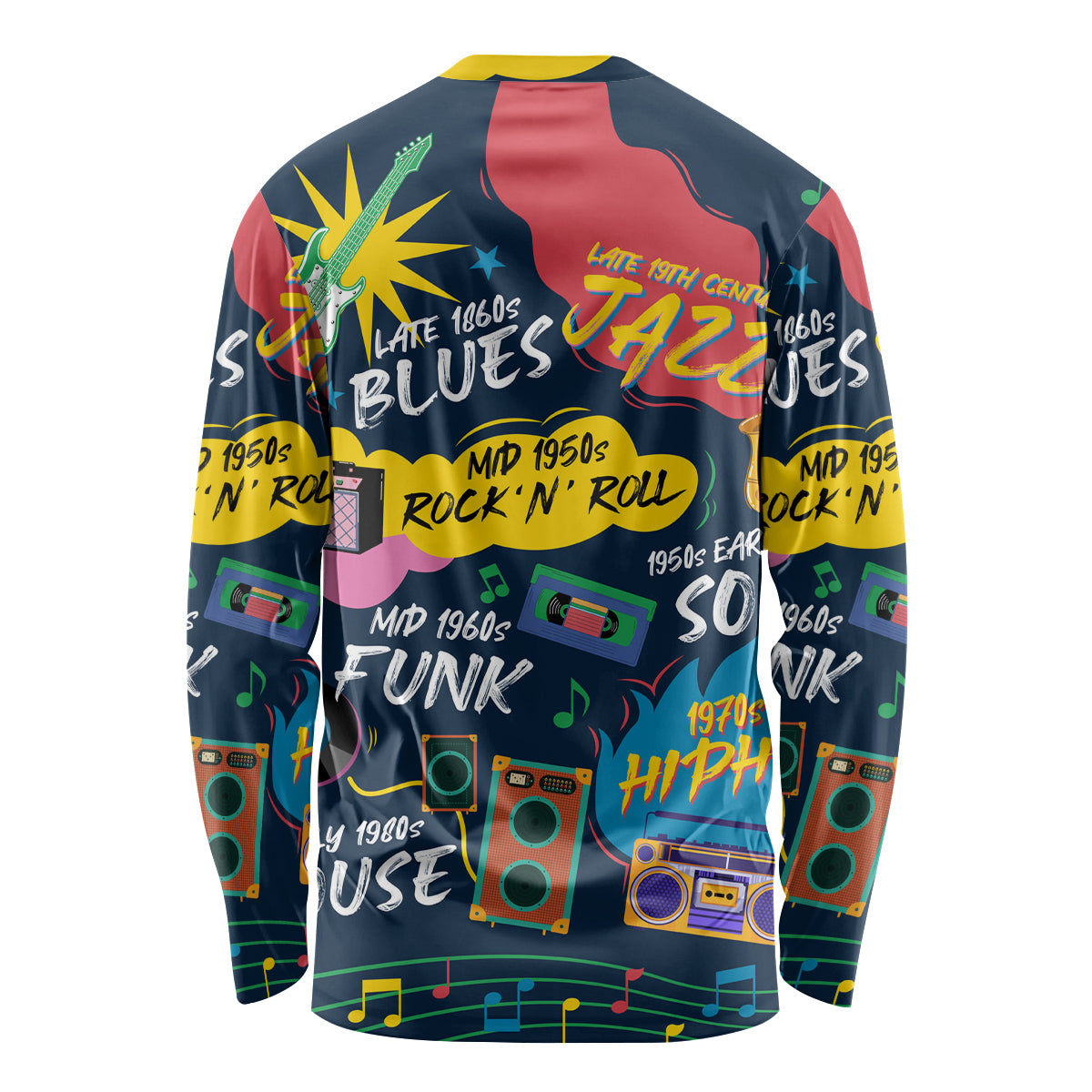 Music That Makes Us Proud African Long Sleeve Shirt Black People - Wonder Print Shop