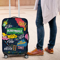 Music That Makes Us Proud African Luggage Cover Black People - Wonder Print Shop