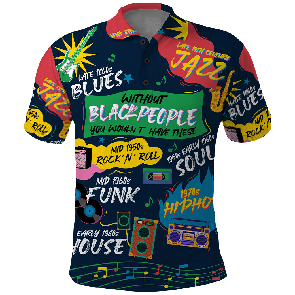 Music That Makes Us Proud African Polo Shirt Black People - Wonder Print Shop