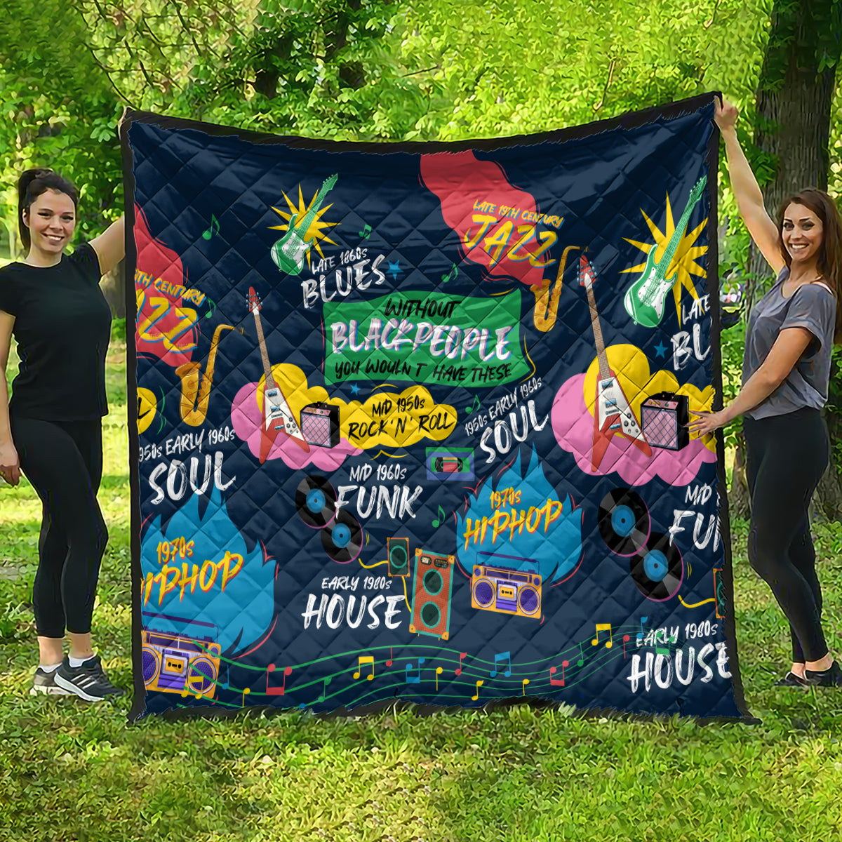 Music That Makes Us Proud African Quilt Black People - Wonder Print Shop