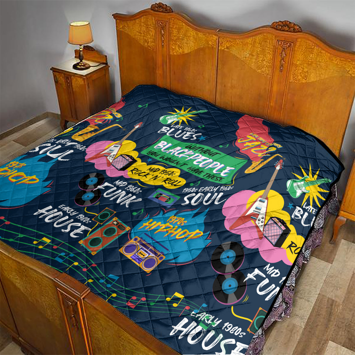 Music That Makes Us Proud African Quilt Black People - Wonder Print Shop