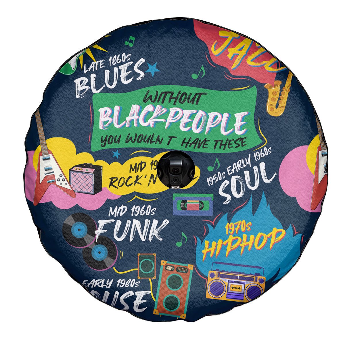 Music That Makes Us Proud African Spare Tire Cover Black People - Wonder Print Shop