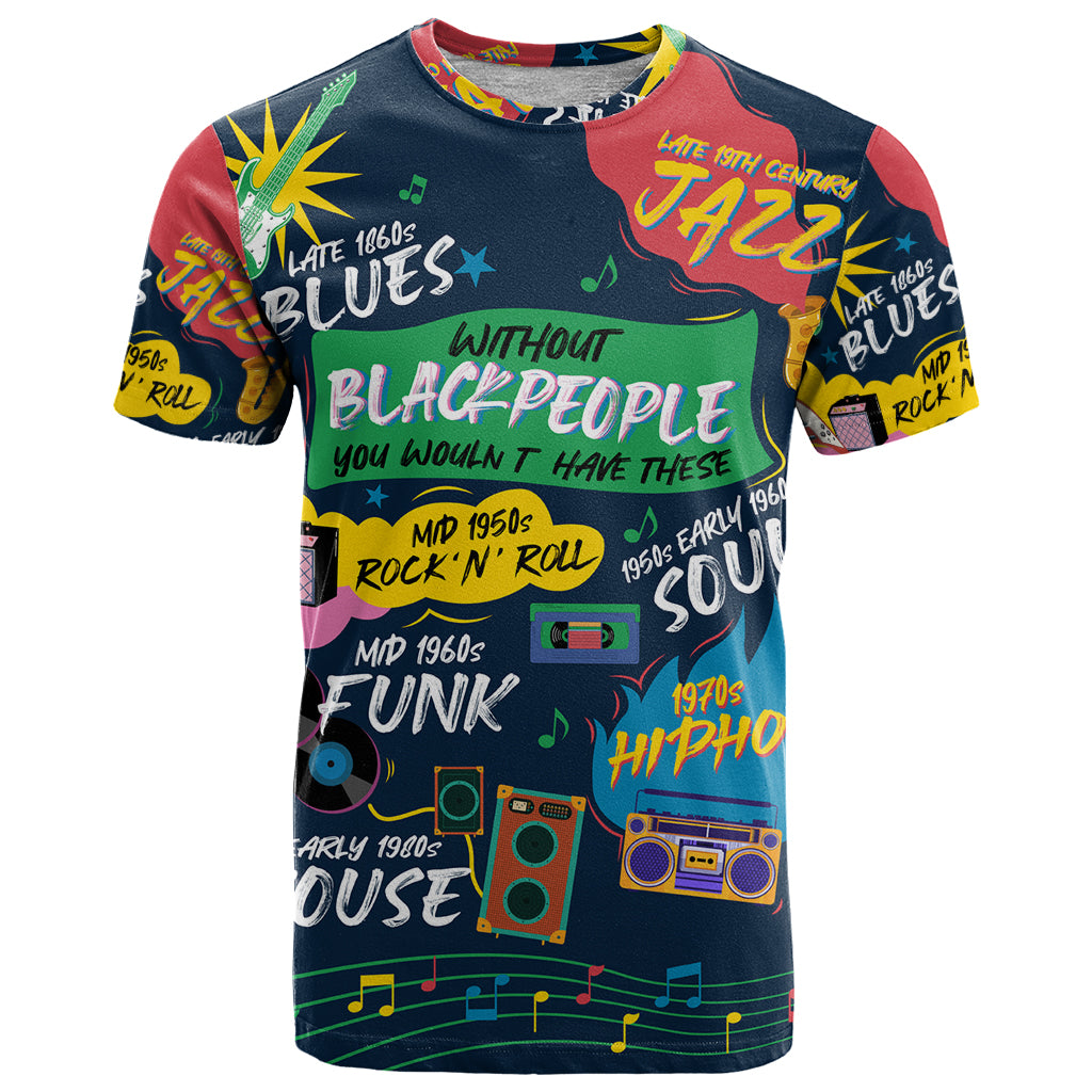 Music That Makes Us Proud African T Shirt Black People - Wonder Print Shop