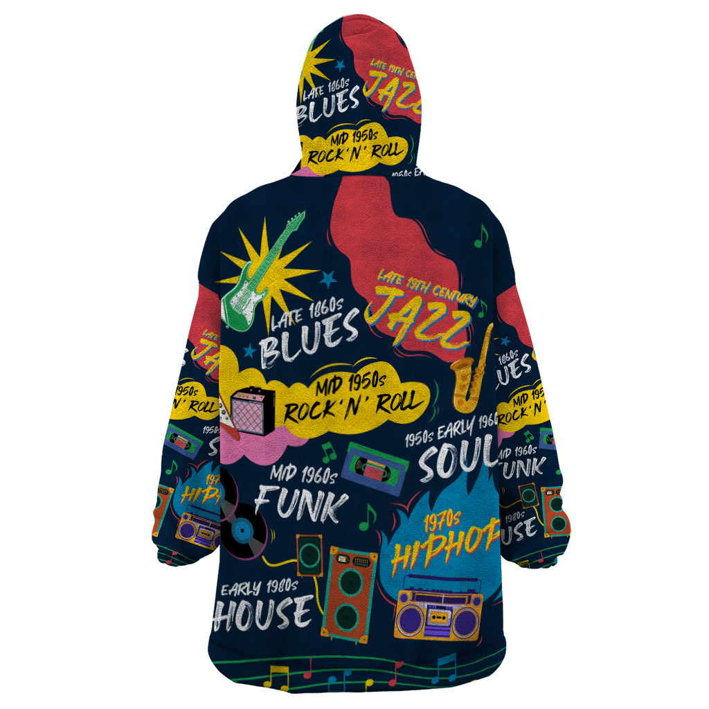 Music That Makes Us Proud African Wearable Blanket Hoodie Black People - Wonder Print Shop